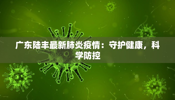 广东陆丰最新肺炎疫情：守护健康，科学防控