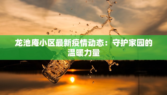 龙池庵小区最新疫情动态:守护家园的温暖力量 龙池庵小区最新疫情动态:守护家园的温暖力量